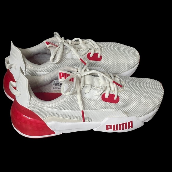 PUMA Cell Phase Red and White Sneakers Size 8 192638-03 - Picture 3 of 11